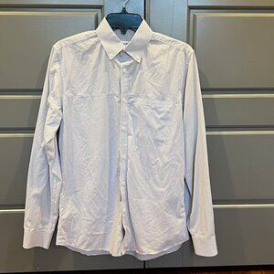 CK slim fit men's dress shirt sz S in blue & white check